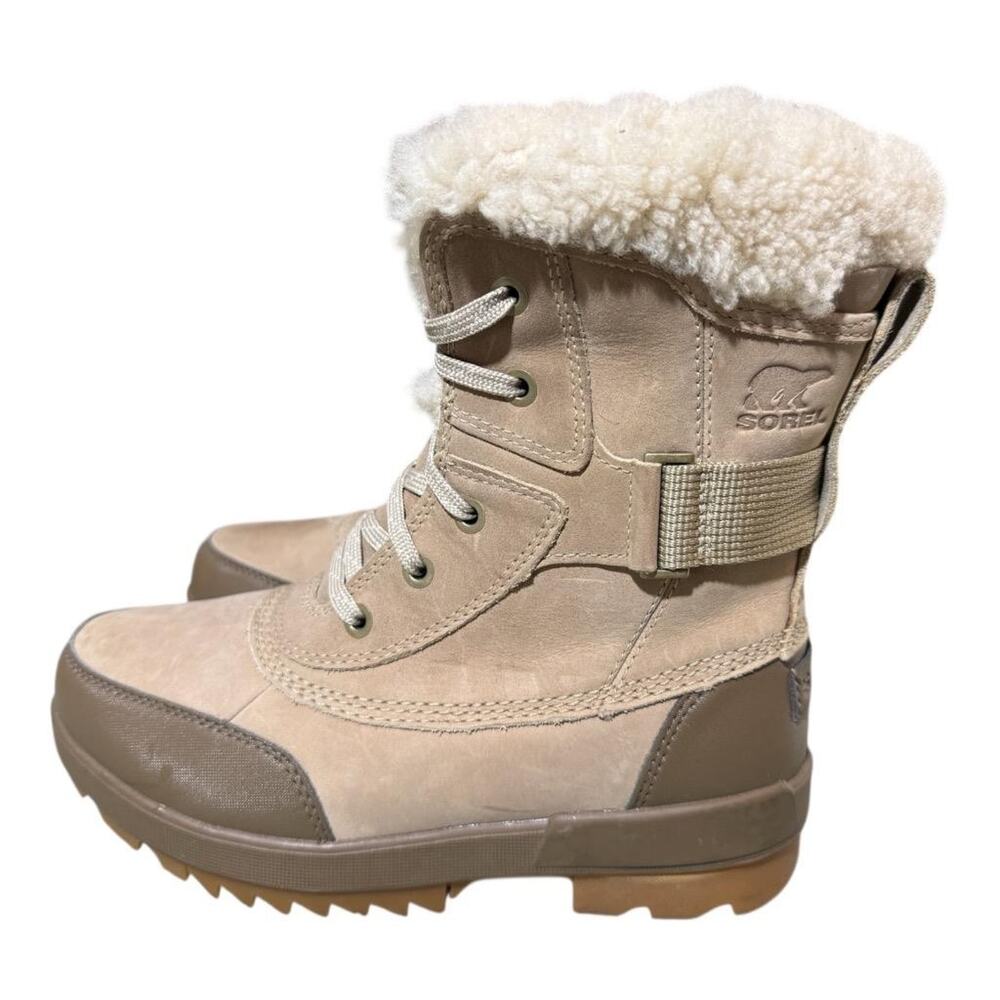 Sorel Women's Beige Tan Shearling Lined Winter Boots - Picture 3 of 8